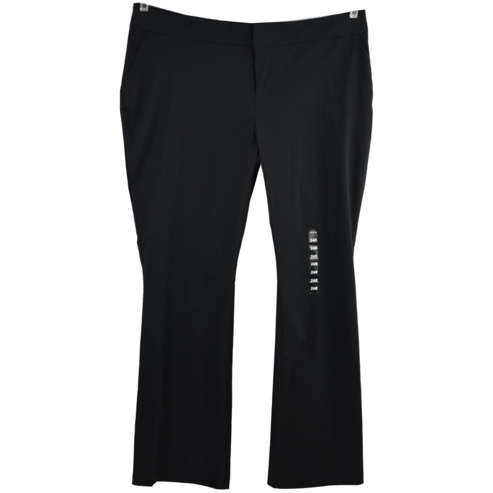 TORRID The NOIR PANT Size 24 R Black Deluxe Stretch Slim Boot NWT